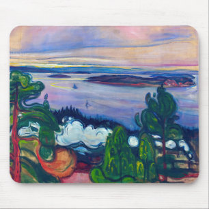 Edvard Munch - Tåg Smoke Musmatta