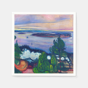 Edvard Munch - Tåg Smoke Pappersservett
