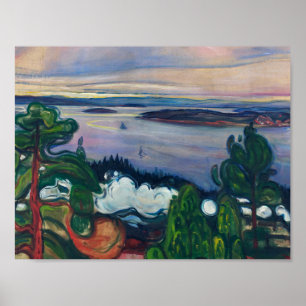 Edvard Munch - Tåg Smoke Poster