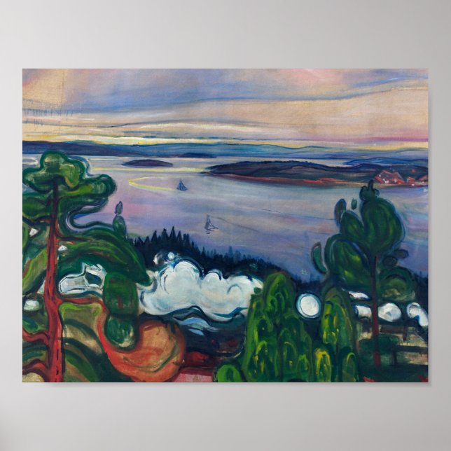 Edvard Munch - Tåg Smoke Poster (Framsidan)