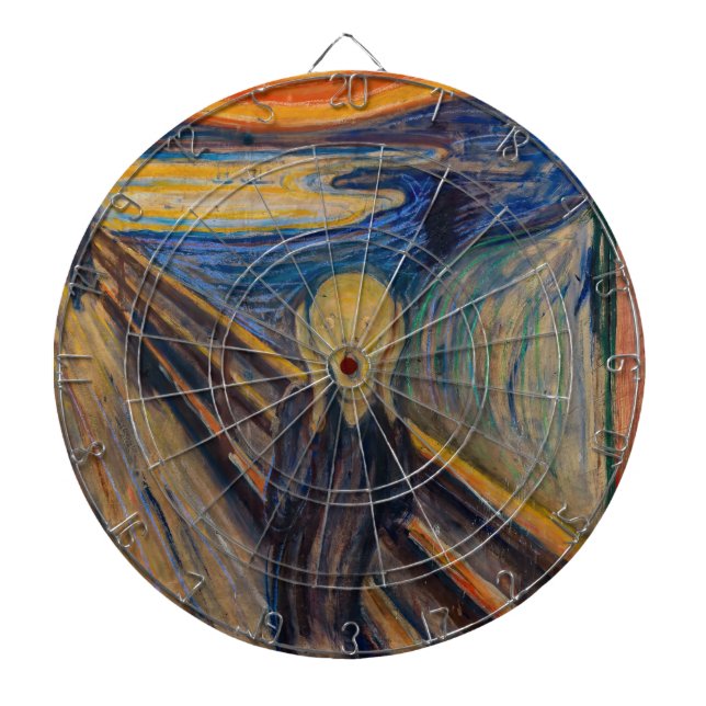 Edvard Munch - The Skräm 1893 Darttavla (Framsidan)