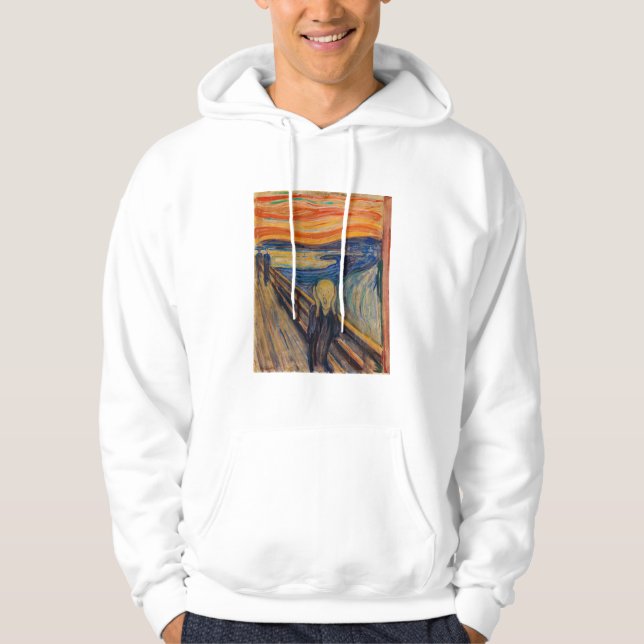 Edvard Munch - The Skräm 1893 Hoodie (Framsida)