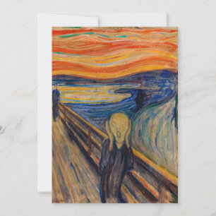 Edvard Munch - The Skräm 1893 Inbjudningar