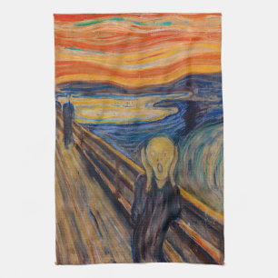 Edvard Munch - The Skräm 1893 Kökshandduk