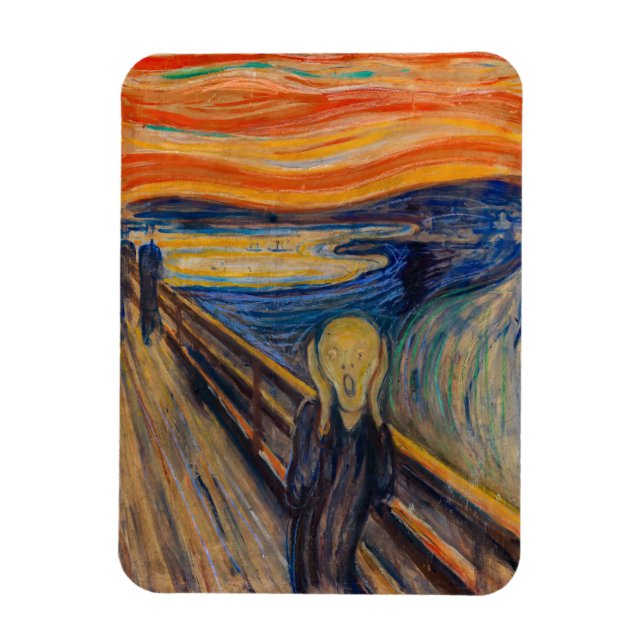 Edvard Munch - The Skräm 1893 Magnet (Vertikal)