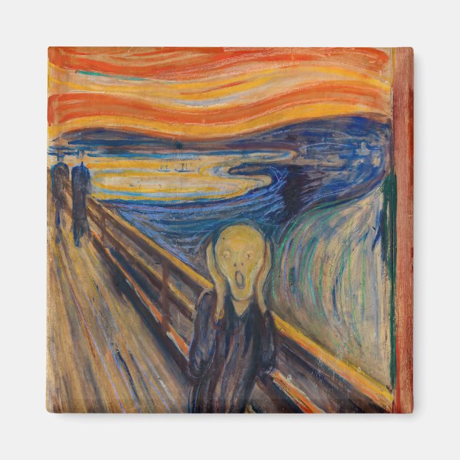 Edvard Munch - The Skräm 1893 Magnet (Framsidan)
