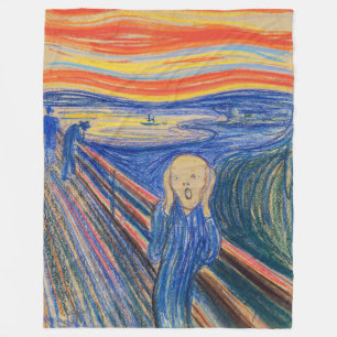 Edvard Munch - The Skräm 1895 Fleecefilt
