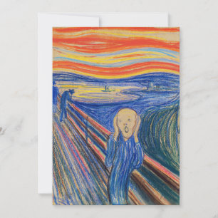 Edvard Munch - The Skräm 1895 Inbjudningar