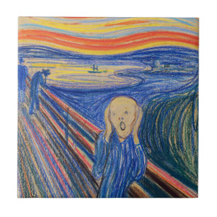 Edvard Munch - The Skräm 1895 Kakelplatta
