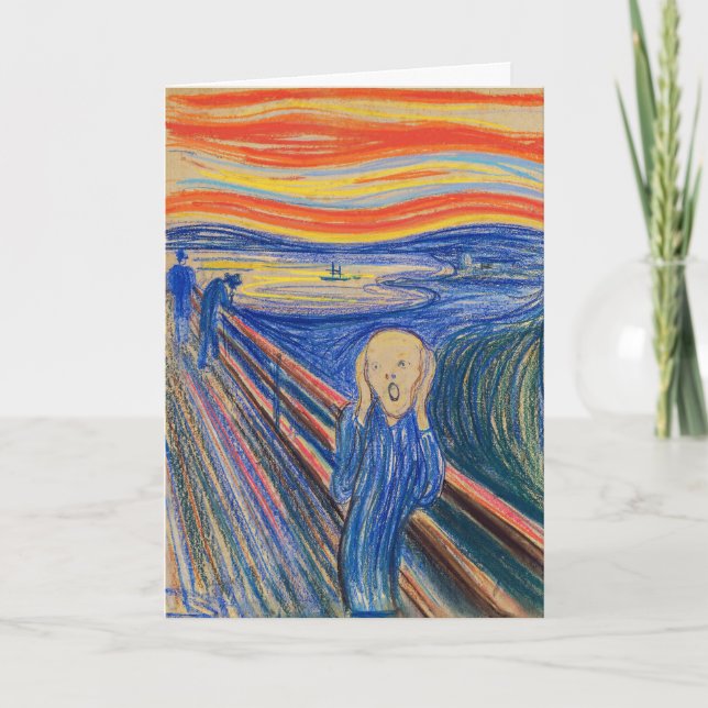 Edvard Munch - The Skräm 1895 Kort (Framsida)