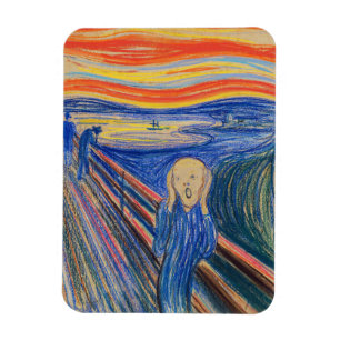 Edvard Munch - The Skräm 1895 Magnet
