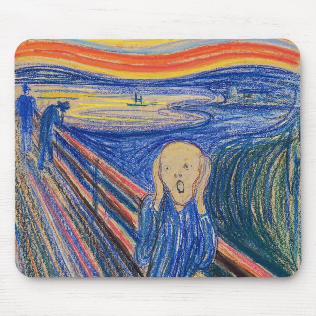 Edvard Munch - The Skräm 1895 Musmatta (Framsidan)