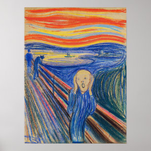 Edvard Munch - The Skräm 1895 Poster
