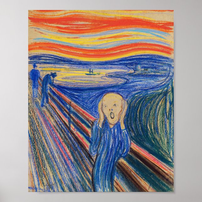 Edvard Munch - The Skräm 1895 Poster (Framsidan)