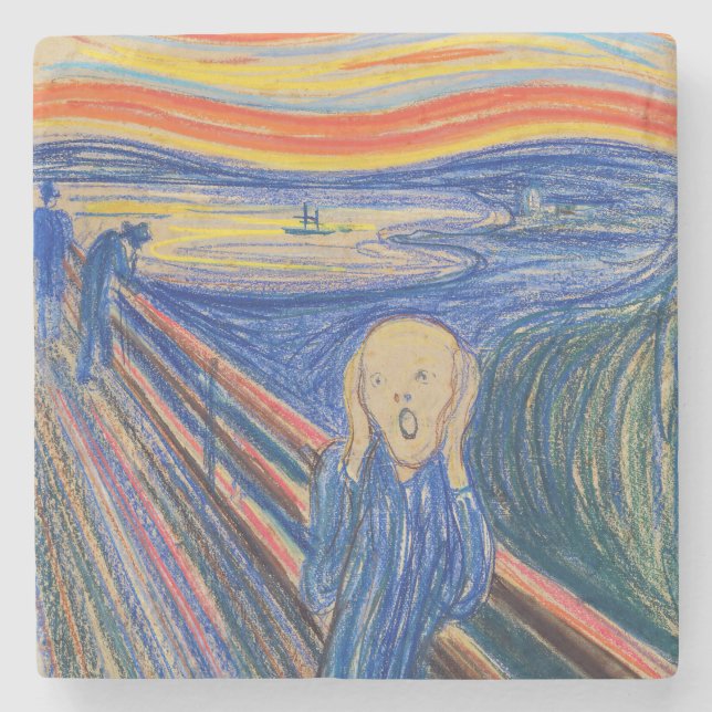 Edvard Munch - The Skräm 1895 Stenunderlägg (Framsidan)
