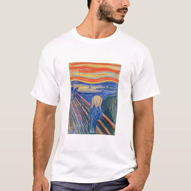 Edvard Munch - The Skräm 1895 T Shirt (Framsida)
