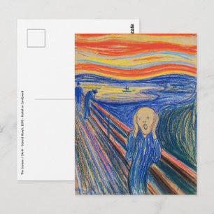 Edvard Munch - The Skräm 1895 Vykort