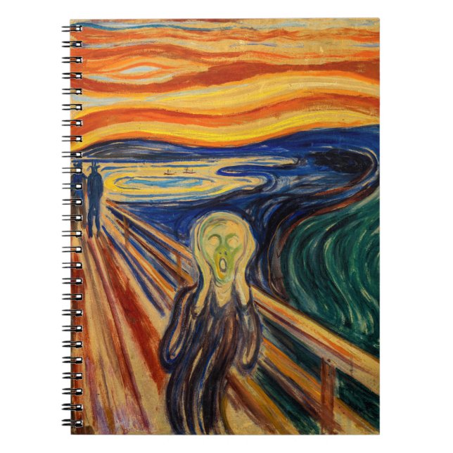 Edvard Munch - The Skräm 1910 Anteckningsbok (Framsidan)