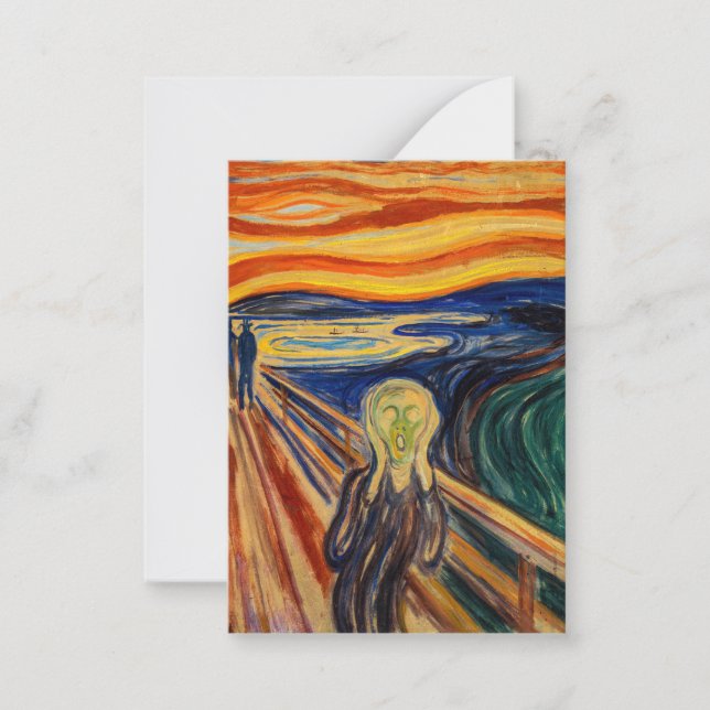 Edvard Munch - The Skräm 1910 Anteckningskort (Framsida)