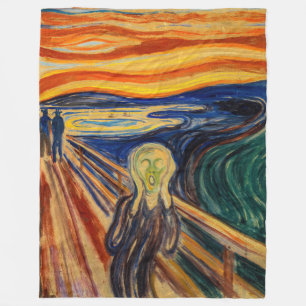 Edvard Munch - The Skräm 1910 Fleecefilt