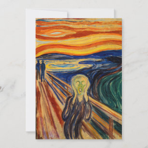 Edvard Munch - The Skräm 1910 Inbjudningar