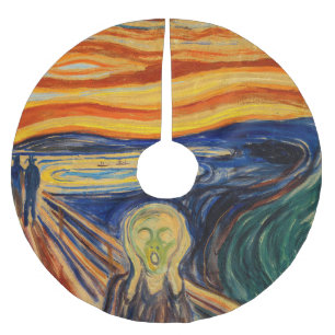 Edvard Munch - The Skräm 1910 Julgransmatta Borstad Polyester