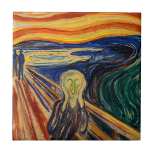 Edvard Munch - The Skräm 1910 Kakelplatta