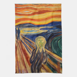 Edvard Munch - The Skräm 1910 Kökshandduk