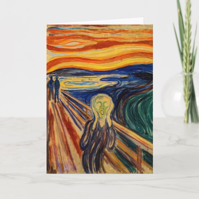 Edvard Munch - The Skräm 1910 Kort (Framsida)