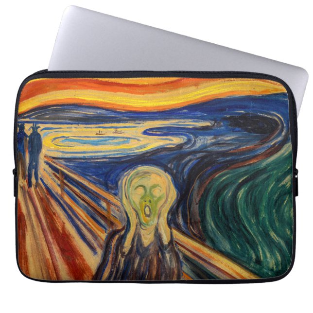 Edvard Munch - The Skräm 1910 Laptop Fodral (Framsidan)