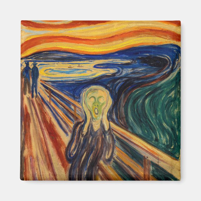Edvard Munch - The Skräm 1910 Magnet (Framsidan)