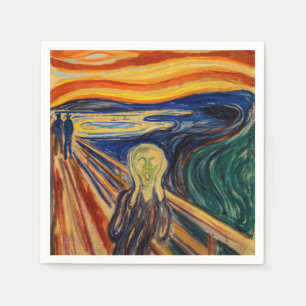 Edvard Munch - The Skräm 1910 Pappersservett