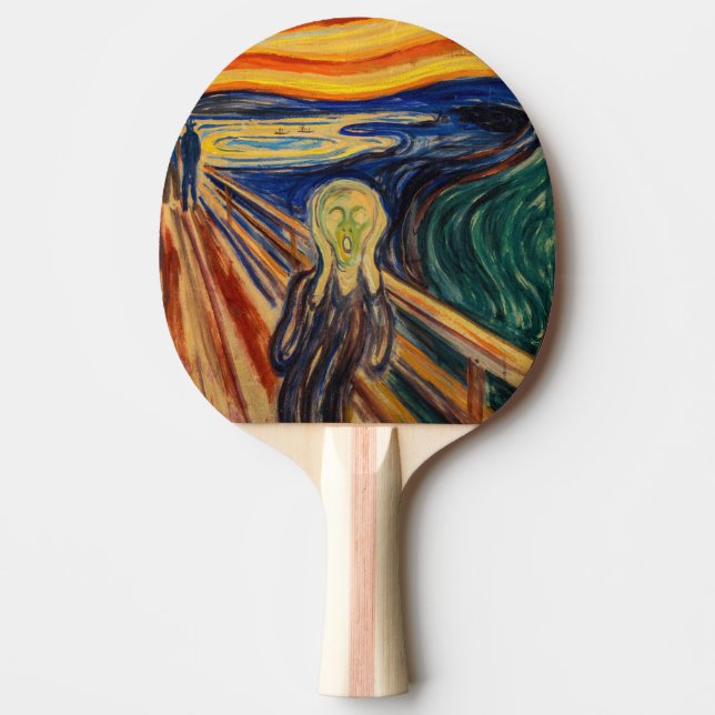 Edvard Munch - The Skräm 1910 Pingisracket (Framsidan)