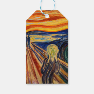 Edvard Munch - The Skräm 1910 Presentetikett