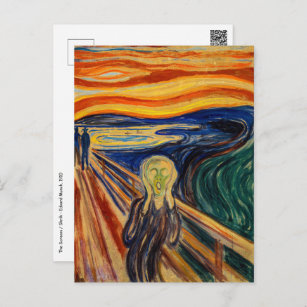 Edvard Munch - The Skräm 1910 Vykort