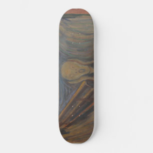 Edvard Munch "The Skräm" Classic Art Painting Mini Skateboard Bräda 18,5 Cm
