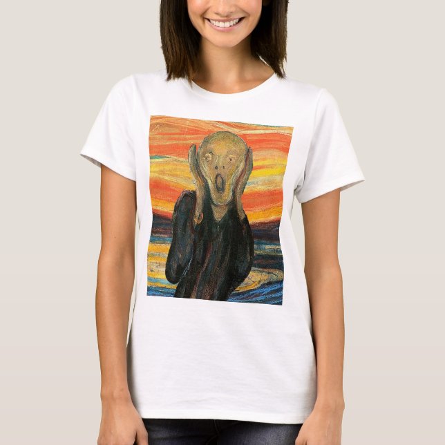 Edvard Munch, "The Skräm" T Shirt (Framsida)