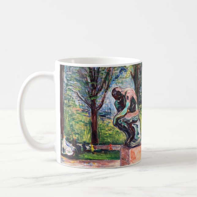 Edvard Munch - "Thinker by Rodin" Kaffemugg (Vänster)