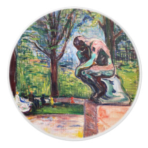 Edvard Munch - "Thinker by Rodin" Knopp