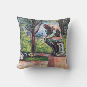 Edvard Munch - "Thinker by Rodin" Kudde