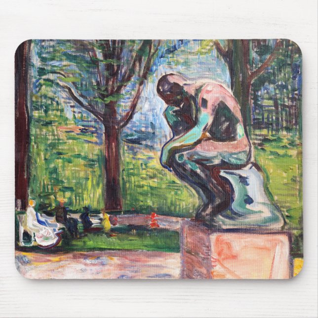 Edvard Munch - "Thinker by Rodin" Musmatta (Framsidan)