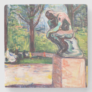 Edvard Munch - "Thinker by Rodin" Stenunderlägg