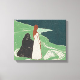 Edvard Munch - Två kvinnor i kusten Canvastryck
