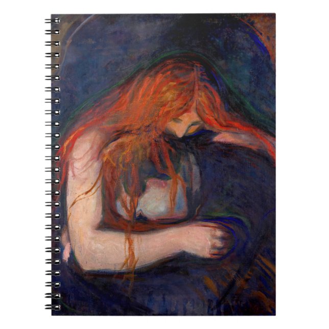 Edvard Munch - Vampire / Kärlek och Pain Anteckningsbok (Framsidan)