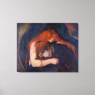 Edvard Munch - Vampire / Kärlek och Pain Canvastryck