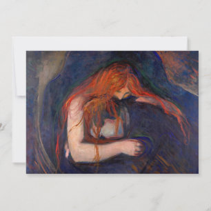 Edvard Munch - Vampire / Kärlek och Pain Inbjudningar