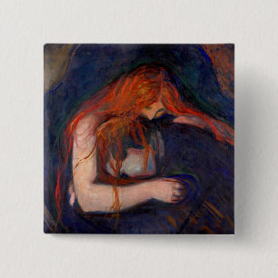 Edvard Munch - Vampire / Kärlek och Pain Knapp