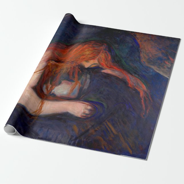 Edvard Munch - Vampire / Kärlek och Pain Presentpapper (Utrullad)
