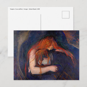 Edvard Munch - Vampire / Kärlek och Pain Vykort