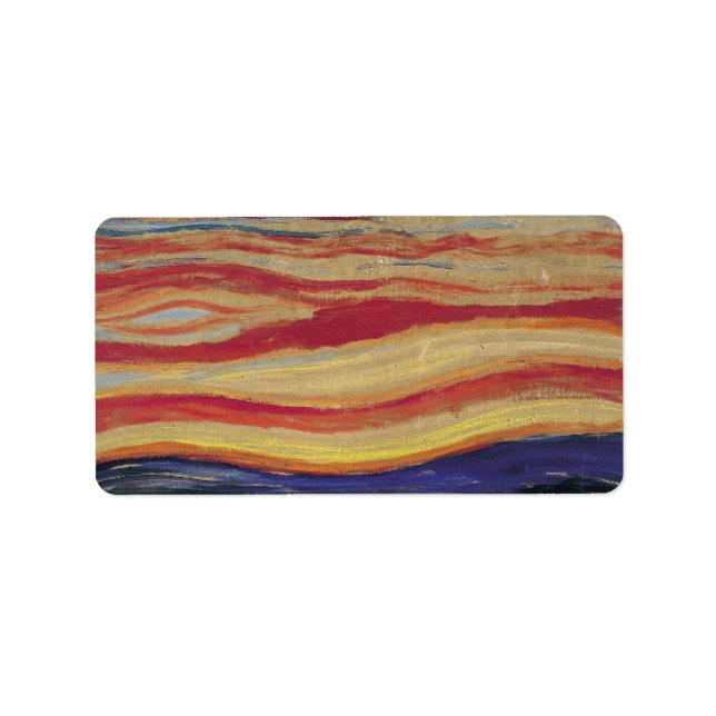 Edvard Munch, Vintagens uttryck Adressetikett (Framsidan)